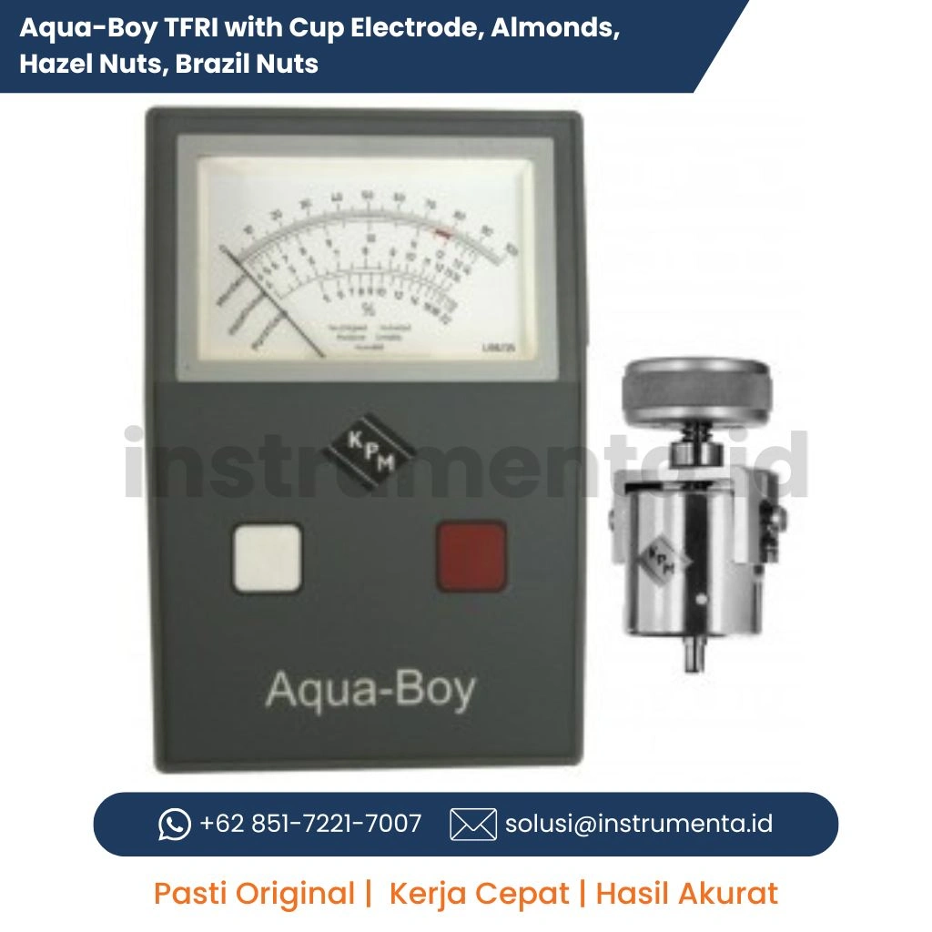 Distributor Aqua-Boy TFRI Nut Moisture Meter with Cup Electrode Alat Ukur Kadar Air Almond dan Kacang Industrial